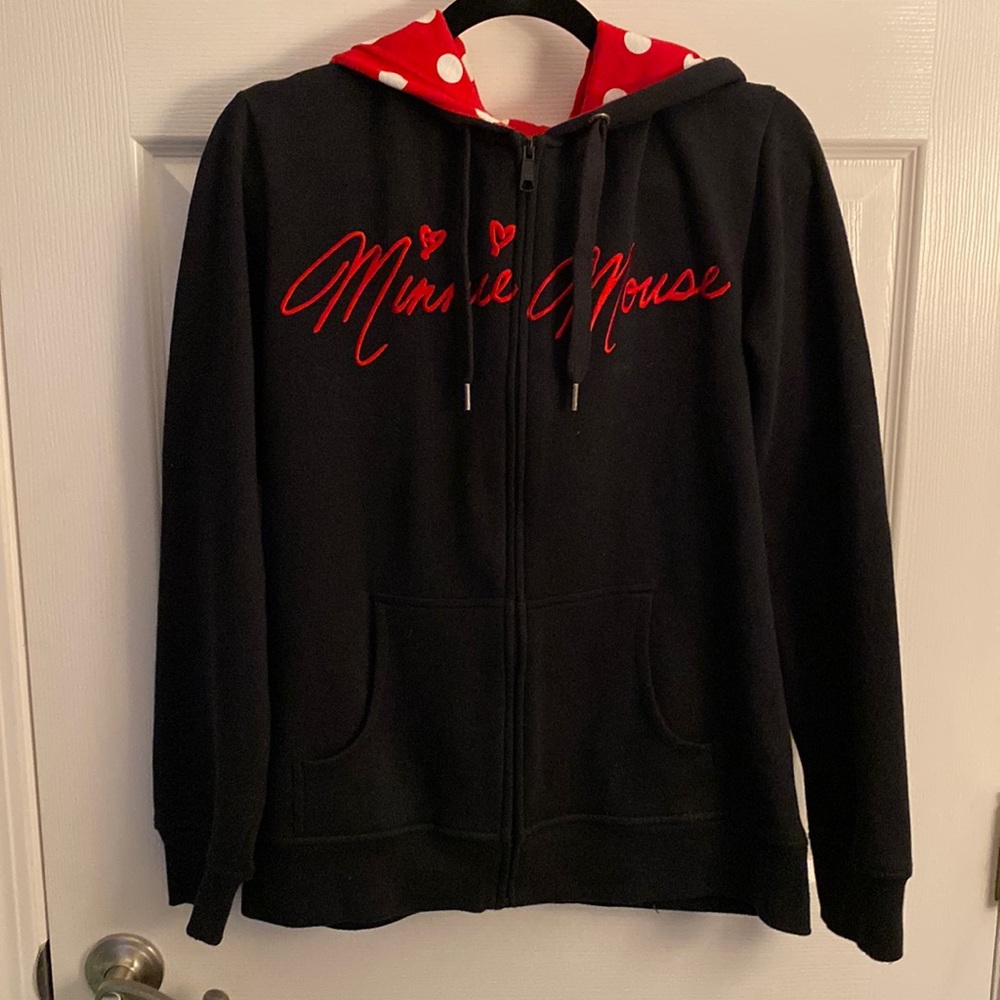 Disney Minnie Mouse Zip Sweatshirt - Size L